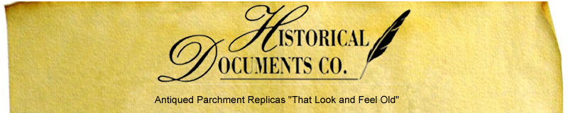 Historical Documents Co.: Antiqued Parchment Replicas That Look and Feel Old